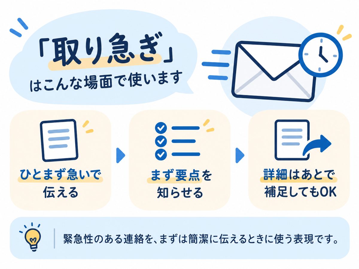 急ぎの用件をメールで送るビジネスパーソン